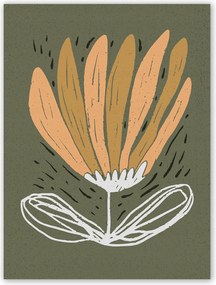 Boho Virág Modern Poszter B2 50x70cm #Z45