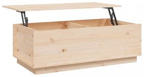 tömör fenyőfa dohányzóasztal 100x50x35 cm