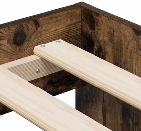 Ágykeret tárolóval Füstölt tölgy 234 x 118 x 53.5 cm Faanyag