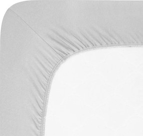 4Home Lycra szürke pamut lepedő, 160 x 200 cm, 160 x 200 cm