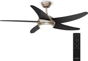 Klarstein Bolero mennyezeti ventilátor világítással | 132 cm | 35 W | Csendes működés | Fa