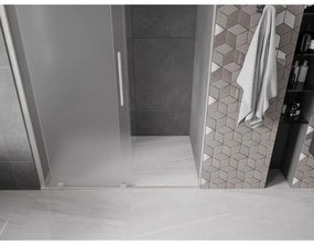 Mexen Velar, tolózuhanyajtó nyitáshoz 150 cm, 8 mm-es matt üveg, csiszolt acél, 871-150-000-31-97