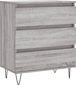 vidaXL szürke sonoma színű szerelt fa tálalószekrény 60 x 35 x 70 cm