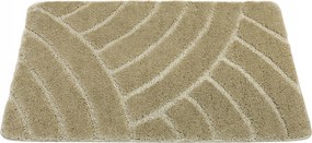 Fürdőszobaszőnyeg Csúszásgátló Bézs Hullámok Wc-szőnyeg Sash 60x100 cm