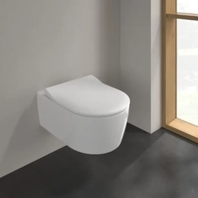 Villeroy & Boch 5656RSR1 - AVENTO falra szerelhető WC, SoftClose ülőkével, kerámia/fehér
