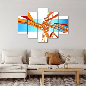 Kép - Összefonódó vonalak, absztrakciók (150x105 cm)