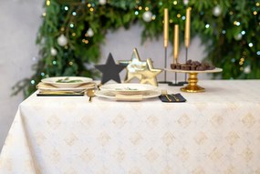 Ezüst-arany Karácsonyi Asztalterítő Elegáns 150x150