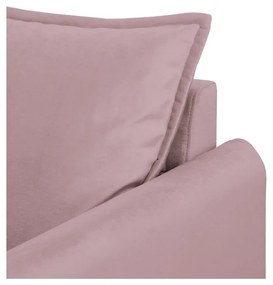 Levendula színű bársony kanapé 138 cm Juli – Ropez