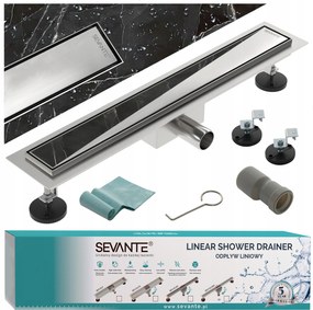 Lineáris lefolyó 120 cm Flat inox rozsdamentes acél 304 nagy áteresztőképesség