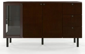 Norvik Bükk/Rózsafa polcos-fiókos komód, 160 cm