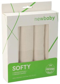 Organikus textilpelenka New Baby Softy 70 x 70 cm 4 db