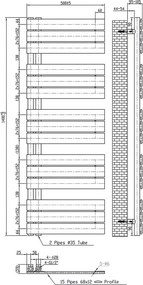 Solaro Design törölközőszárító radiátor 1400x500 mm fehér