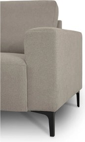 Világosbarna zsenília sarokkanapé (bal oldali-heverő résszel) Fabian – Scandic