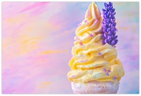 Kép - Levendulás fagylalt (90x60 cm)