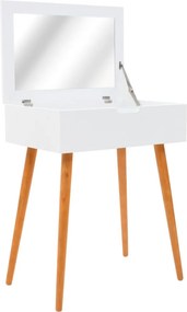 vidaXL MDF öltözőasztal tükörrel 60 x 40 x 75 cm