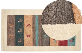 Színes gabbeh gyapjúszőnyeg 80 x 150 cm SARILAR Beliani