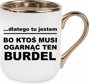 Vicces Bögre Elegant Arany Ezért Vagyok Itt Születésnap Karácsony Csomagolás