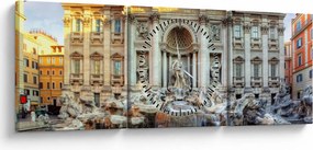 Kép - Trevi-kút (órával) (90x30 cm)