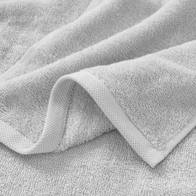 Goldea gyermek frottír törölköző - panda világosszürkén 30 x 50 cm