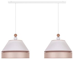 Duolla - Csillár zsinóron AVIGNON 2xE27/15W/230V fehér/bézs