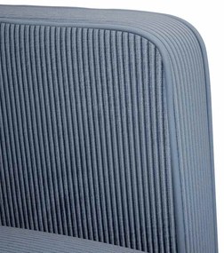 kék kordbársony szövet loveseat kanapé 109 cm