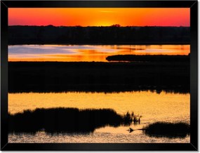 Poszterek keretben 40x30 Naplemente tó