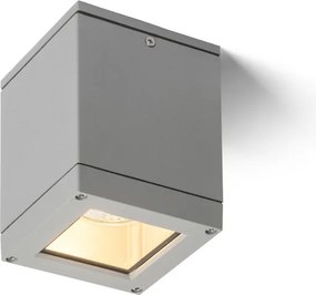 RENDL QUADRA M mennyezeti lámpa ezüstszürke 230V LED E27 8W IP54