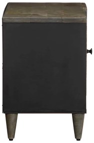 világosszürke tömör mangófa TV-szekrény 80x31,5x46 cm