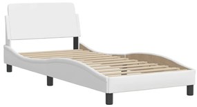 fehér ágykeret Viana LED-ekkel matrac nélkül 80 x 200 cm