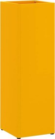 vidaXL Napernyő Állvány tárolóval Mustár 15,5 x 15,5 x 49 cm Fém