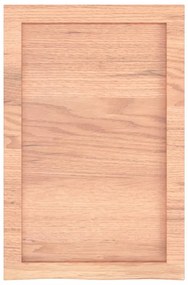 világosbarna kezelt tömör tölgyfa fali polc 40x60x(2-4) cm
