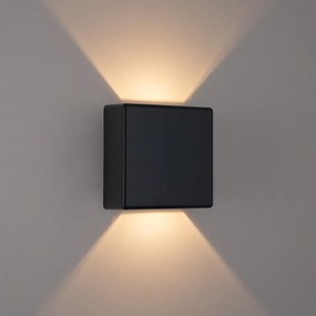 Brilagi - LED kültéri fali lámpatest DOUBLERAY LED/6W/230V fekete IP54