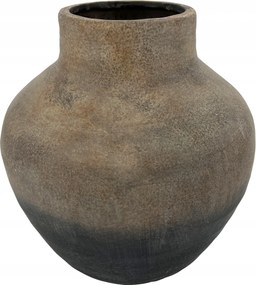 Kerámia váza Aura, 30x30x32 cm patinás rozsdafekete