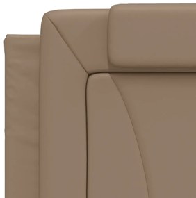 cappuccino színű műbőr fejtámla párna 100 cm