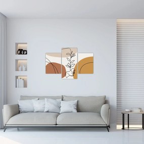 Kép - Boho formák (90x60 cm)