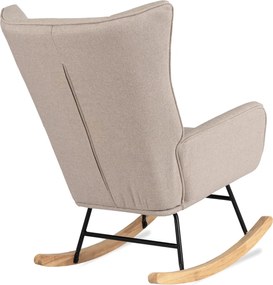 Hintafotel bézs szövet/diófa hatás – JACKSON