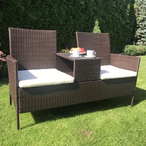 Catini Festa Kerti rattan pad - Barna / Bézs