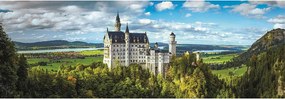 Németország Neuschwantein 1000 db-os panoráma Compact puzzle Clementoni