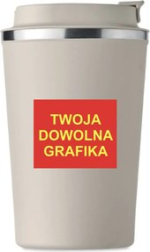Prémium termo bögre tetszőleges Grafikával fotó nyomtatással Bézs KT_176