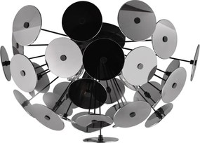 Matt fekete mennyezeti lámpa Discalgo – Trio