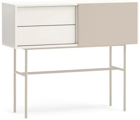Bézs-krémszínű konzolasztal 35x110 cm Nube – Teulat