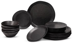 Agyagkerámia étkészlet 18 db-os Dark Moon – Bonami Selection