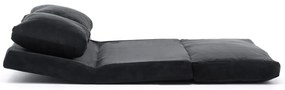 Fekete kinyitható kanapé 120 cm Taida – Balcab Home