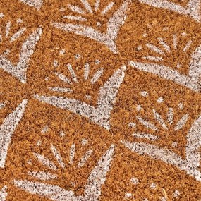 Kókuszrost lábtörlő 60x40 cm Mini White – Casa Selección