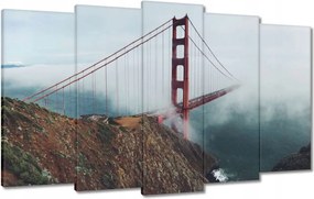 Vászonkép 100x60 Vörös híd az USA-ban
