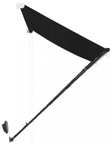 feltekerhető antracitszürke napellenző LED-del 250 x 150 cm