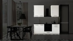 EVE 200 cm-es fehér konyhabútor