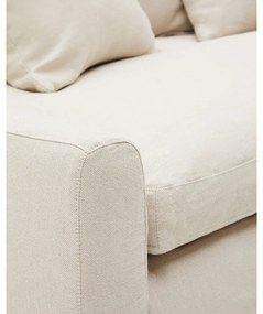 Bézs len kanapé 230 cm Zenira – Kave Home