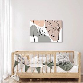 Kép - Női test vonal művészet N⁰2 (90x60 cm)