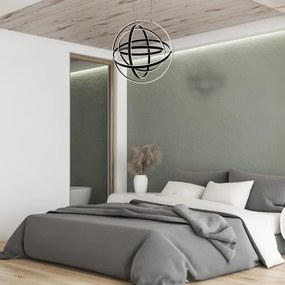 LED Csillár zsinóron COPERNICUS 1xLED/260W/230V fekete